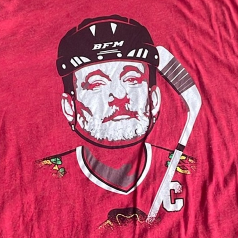 Bill Murray Blackhawks graphic T-shirt